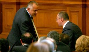 Бойко Борисов и Сергей Станишев в Народното събрание