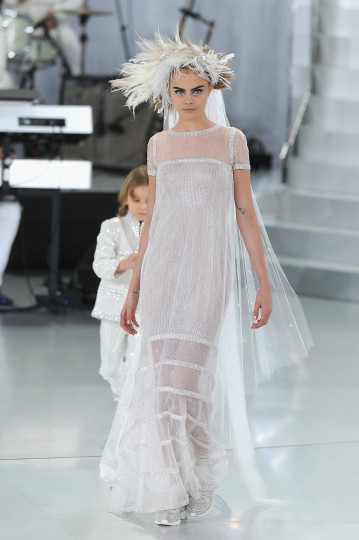 Представяне на колекцията на Chanel за сезон пролет/лято 2014 по време на Седмицата на висшата мода в Париж