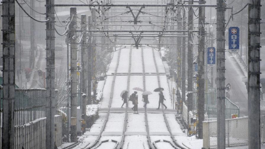 Силни снеговалежи взеха две жертви и раниха 680 души в Япония