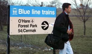 Влакът се е движел по синята линия в Чикаго