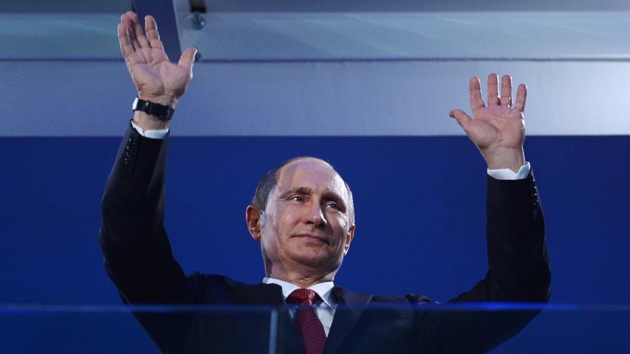 Рейтингът на Владимир Путин гони рекорди