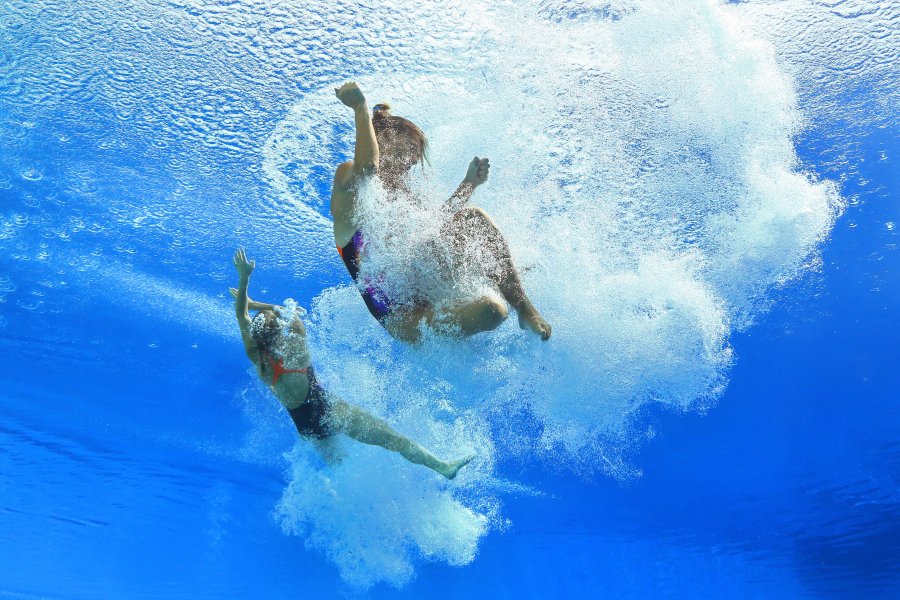 Водни пръски кадри от Световното първенство по плувни спортове1