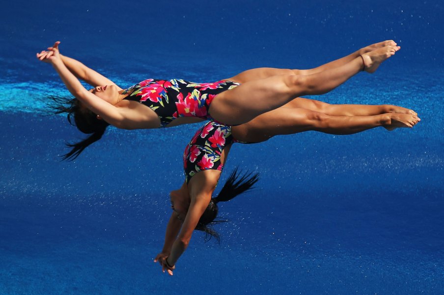 Водни пръски кадри от Световното първенство по плувни спортове1