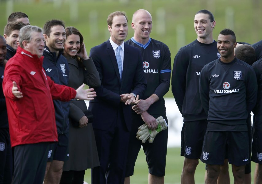 Дукеса Кейт и принц Уилям при английските национали1