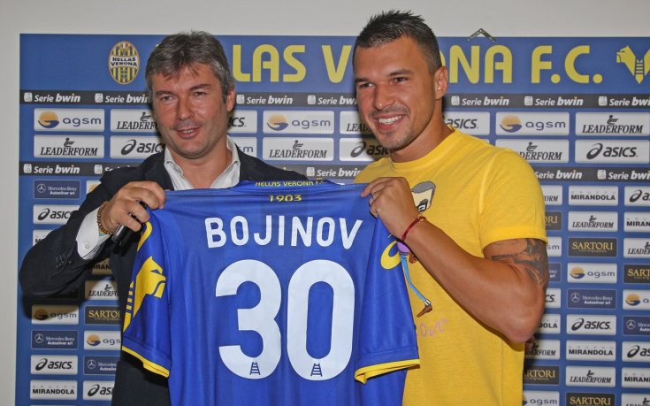 Официалното представяне на Валери Божинов като играч на Верона