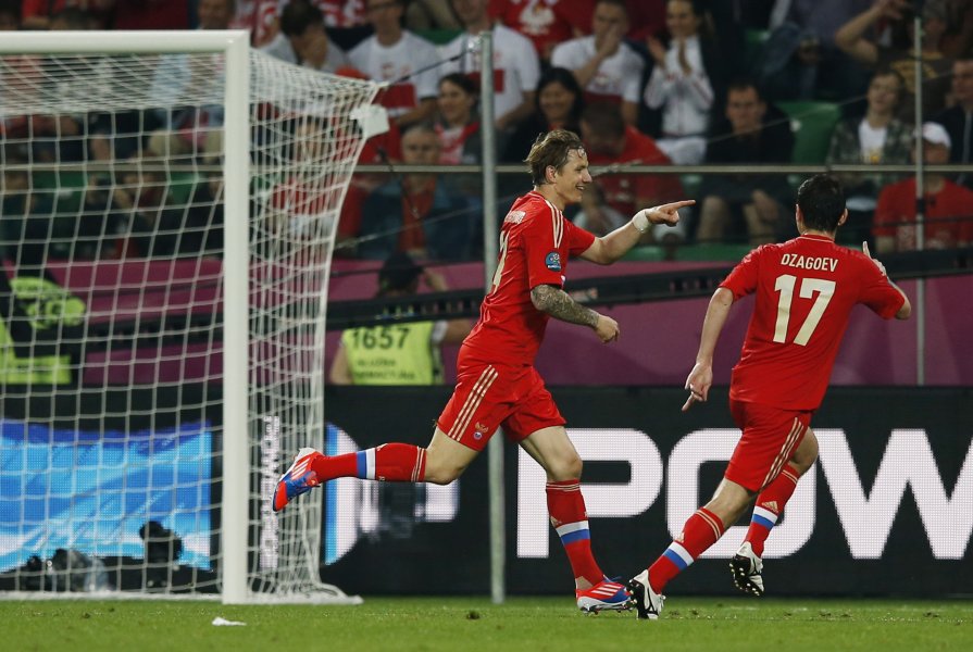 Русия Чехия във втория мач на Евро 20121