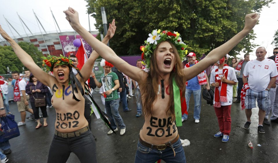 Активистките от Femen с нов протест преди старта на Евро1