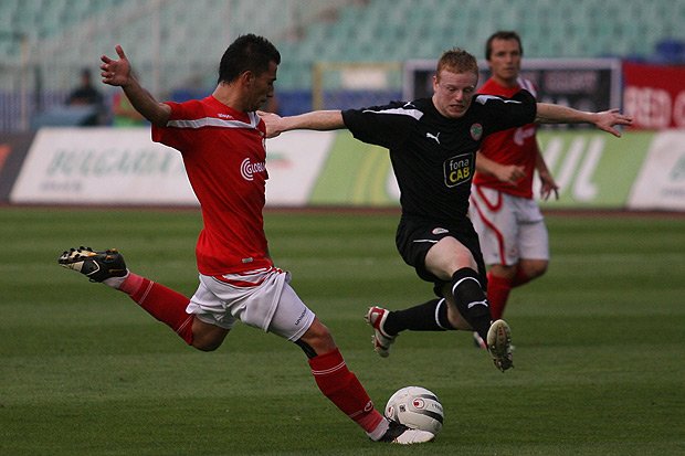 ЦСКА започна в Европа с 3 0 срещу Клифтънвил1
