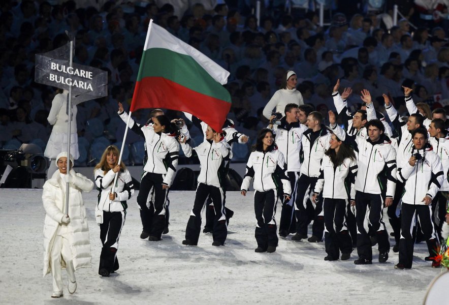 Българският отбор при дефилирането на нациите1