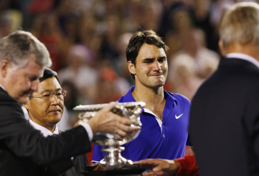 Дори разплаканите от щастие спортисти са красива гледка Роджър Федерер1