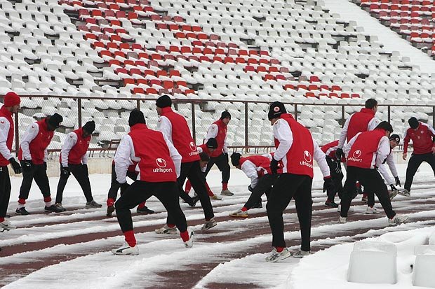 Първа тренировка на ЦСКА за 2008 година1