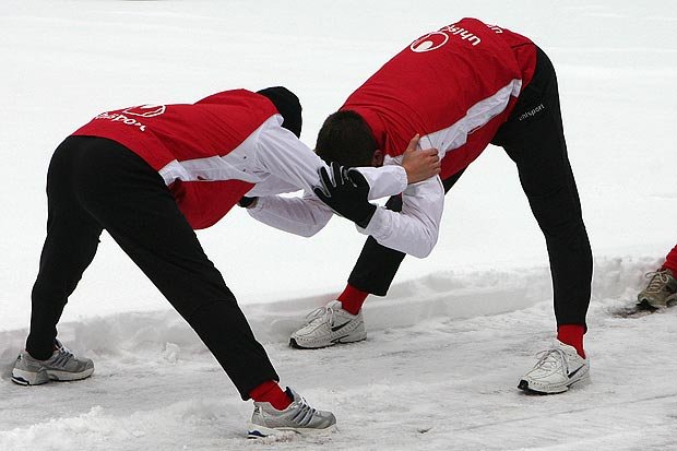 Първа тренировка на ЦСКА за 2008 година1