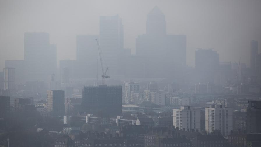 Замърсеният въздух в Лондон днес