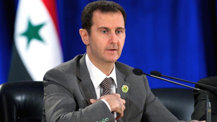 Башар Асад заяви, че е решен да си върне контрола върху цяла Сирия