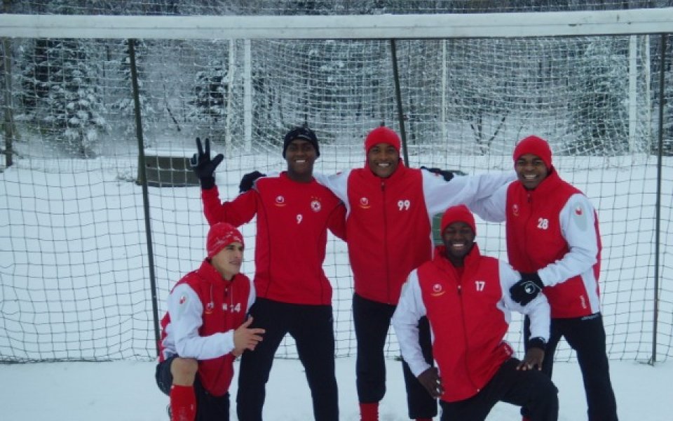Южняците в ЦСКА се запознаха със снега