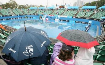 Отложиха повечето срещи от Australian Open заради дъжда