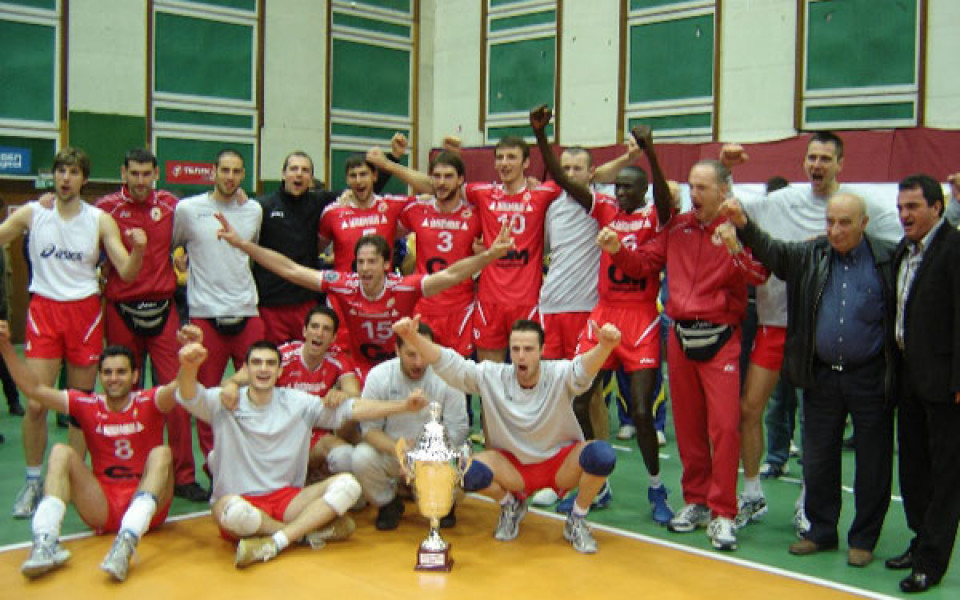 ЦСКА триумфира с волейболната купа на България