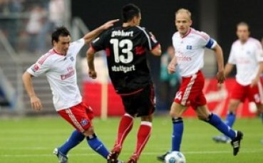 Хамбургер на върха в Бундеслигата след 3:1 над Щутгарт