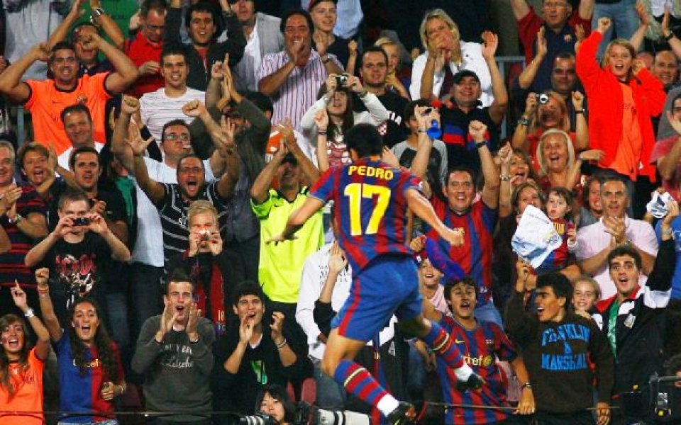 Един гол дели Педро от историята на Барселона