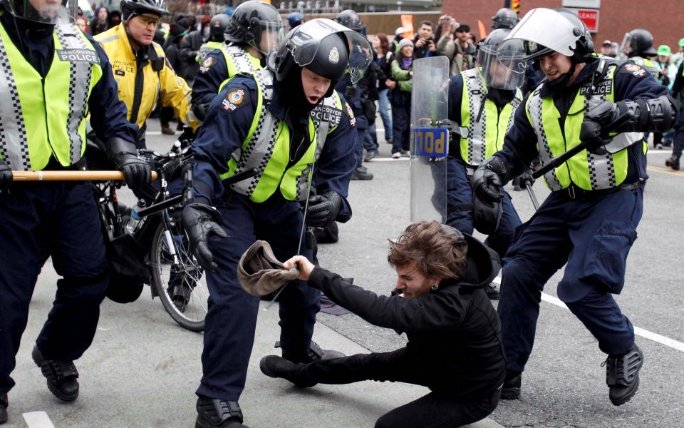 Седем арестувани на антиолимпийската демонстрация във Ванкувър