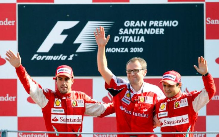 Ферари триумфира на Монца, Уебър поведе за титлата