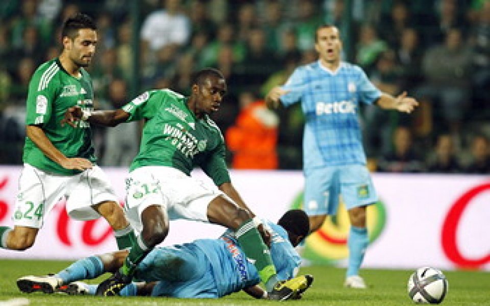 Сент Етиен пропусна да се възползва от издънка на Рен