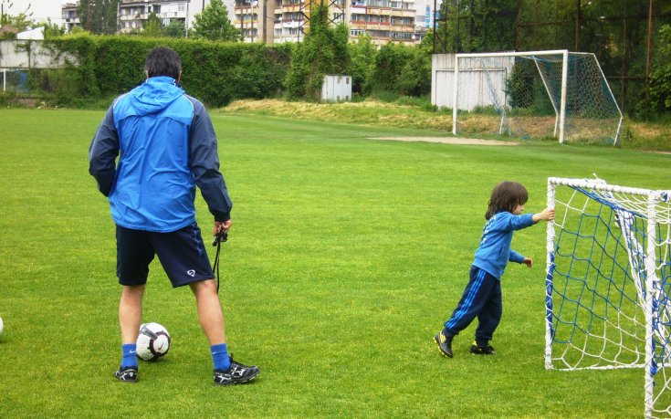 СНИМКИ: Малкият Джанини тренира на „Герена”, хареса си вратата