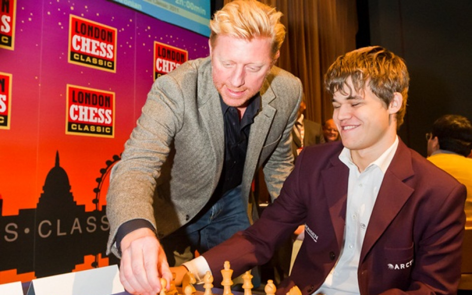 Легендата Борис Бекер игра шах със световния елит в Лондон