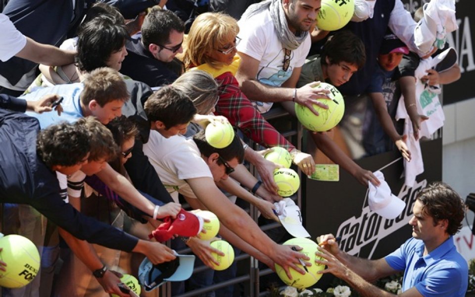 Федерер се класира за третия кръг в Рим