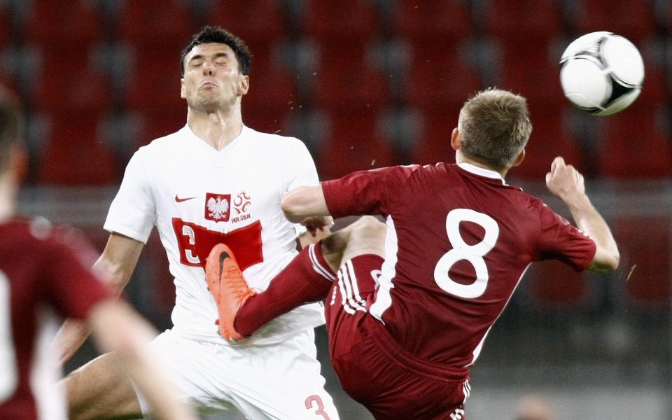 Полша с успех над Латвия в подготовката за Евро 2012
