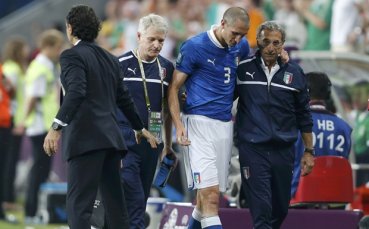 Опасенията за Киелини се потвърдиха, почти сигурно няма да играе повече на Евро 2012