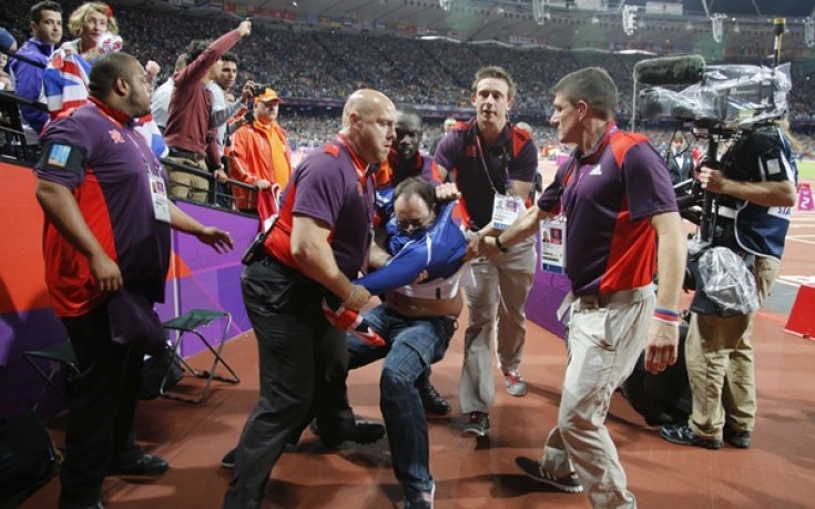 Арестуваха мъж, опитал се да удари Болт с бутилка