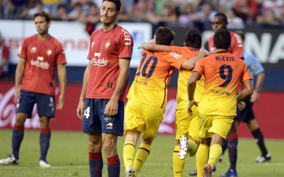 ВИДЕО: Меси спаси Барселона и донесе победата срещу Осасуна