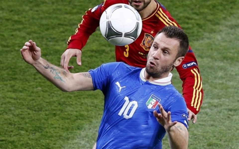 Италия без Касано срещу България, Прандели върна Пацини в тима
