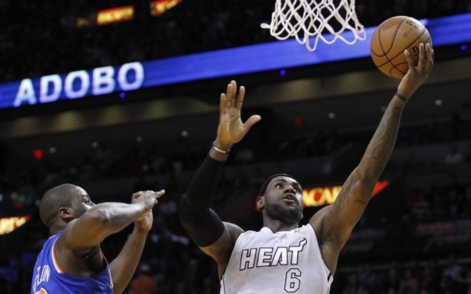 Ню Йорк Никс победиха Маями Хийт за втори път с разлика от 20 точки