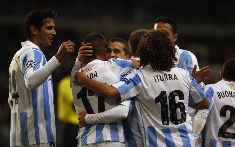 Непобедимият в Шампионската лига Малага се измъчи срещу тим от трета дивизия