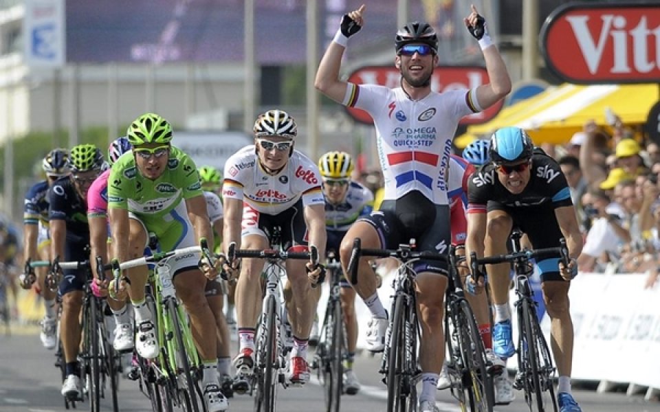 Кавендиш спечели петия етап на Тур Дьо Франс