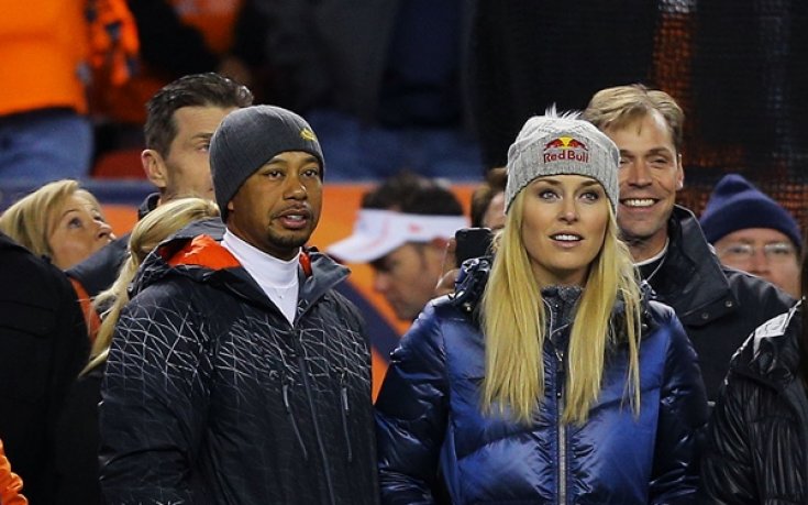 Линдзи и Тайгър изгледаха победа на нейните любимци