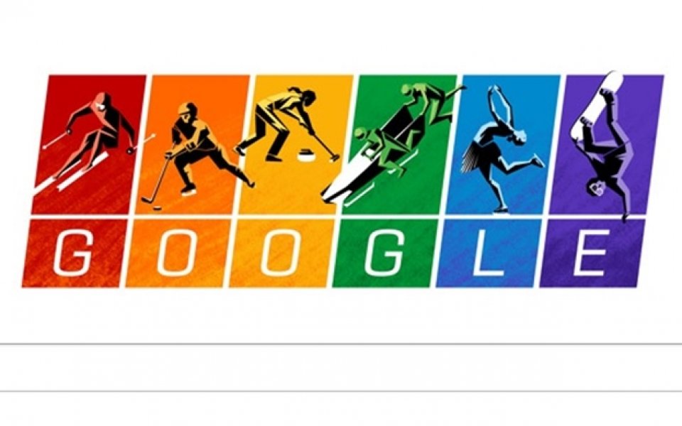 Многоцветен олимпийски намек на търсачката Гугъл