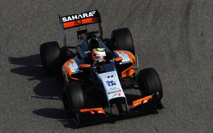 Форс Индия със стария болид на Херес