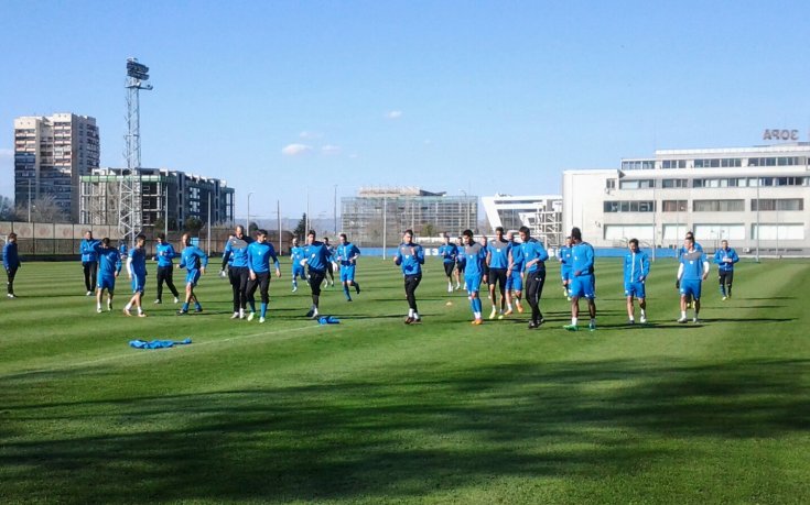 Левски направи последна тренировка в София преди мача с Лудогорец