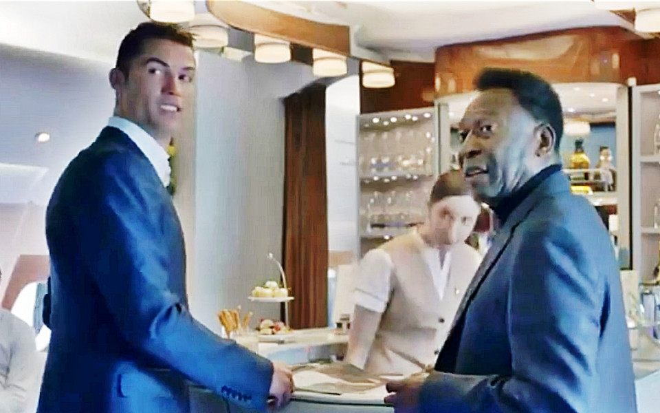 ВИДЕО: Пеле и Кристиано Роналдо участват в култова реклама