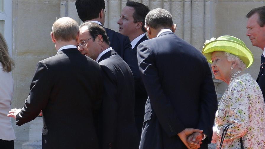 Обама и Путин имаха неформална среща в Нормандия