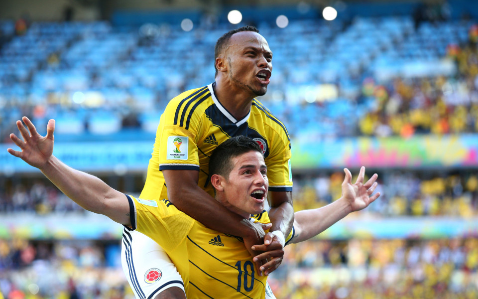 Хамес Родригес е играч на мача между Колумбия и Гърция