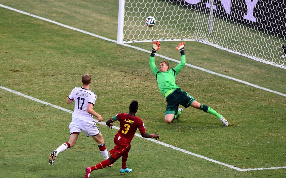 Германия и Гана направиха 2:2 в спиращ дъха мач