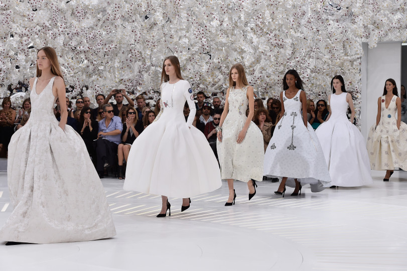 Представяне на колекцията висша мода на Christian Dior за сезон есен/зима 2014-2015 по време на Седмицата на висшата мода в Париж