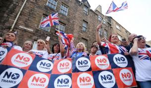 Протестът срещу референдума в Единбург