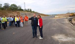 Захариева по време на проверката