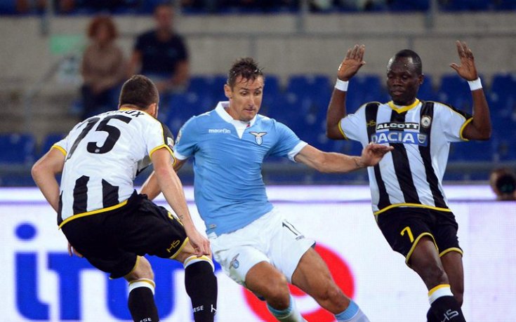 Лацио се подхлъзна у дома, Удинезе излезе трети