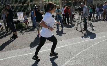 Сани Жекова дава пример на малчугани в маратон на Витоша